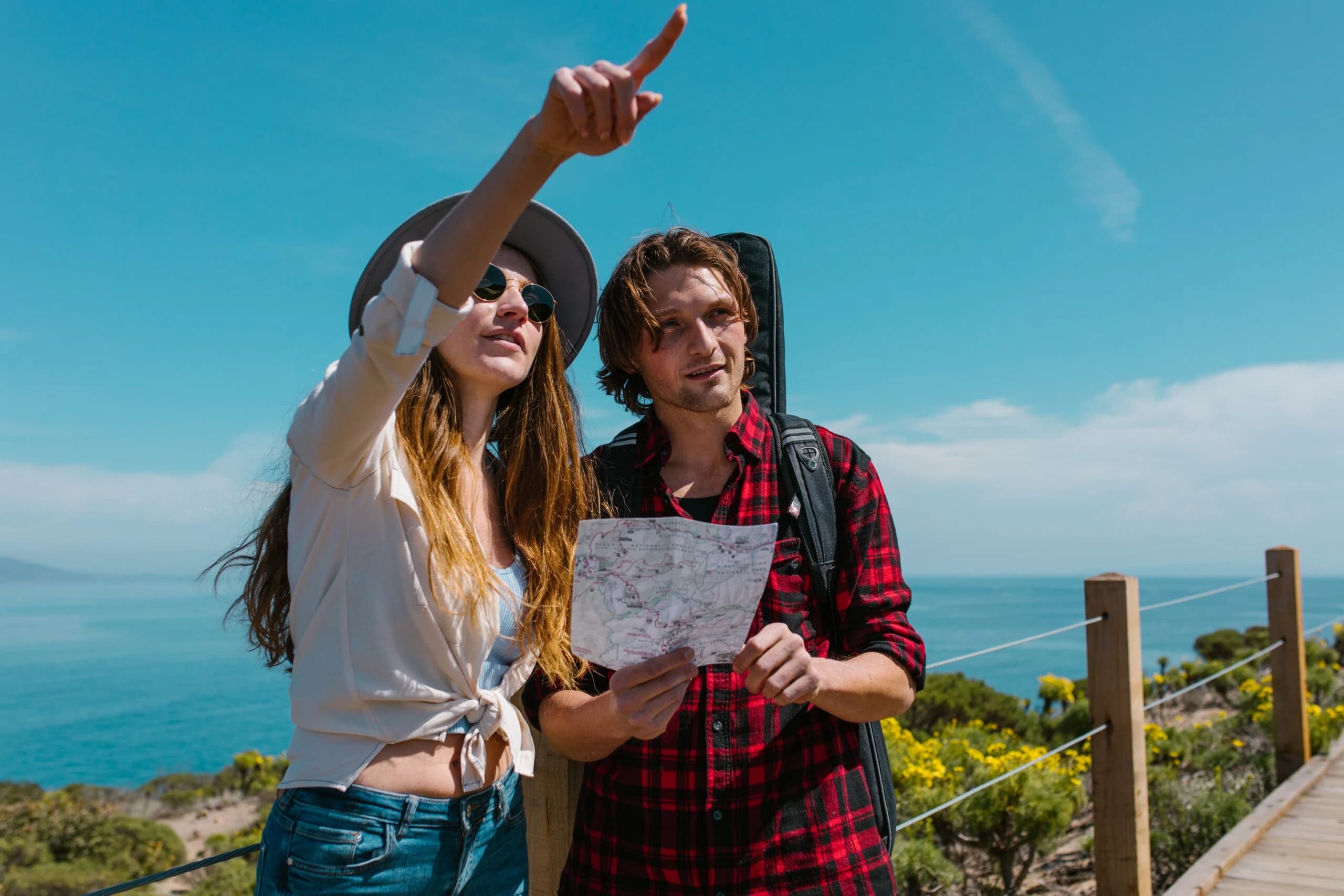 Image of two people representing getting help for what causes schizophrenia